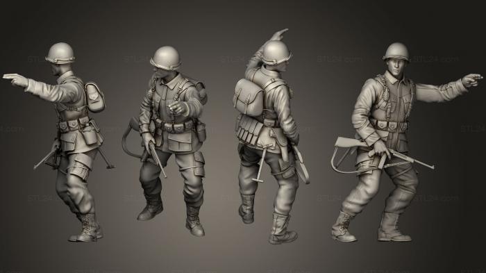 Military figurines (usa soldiers 2 06, STKW_0234) 3D models for cnc